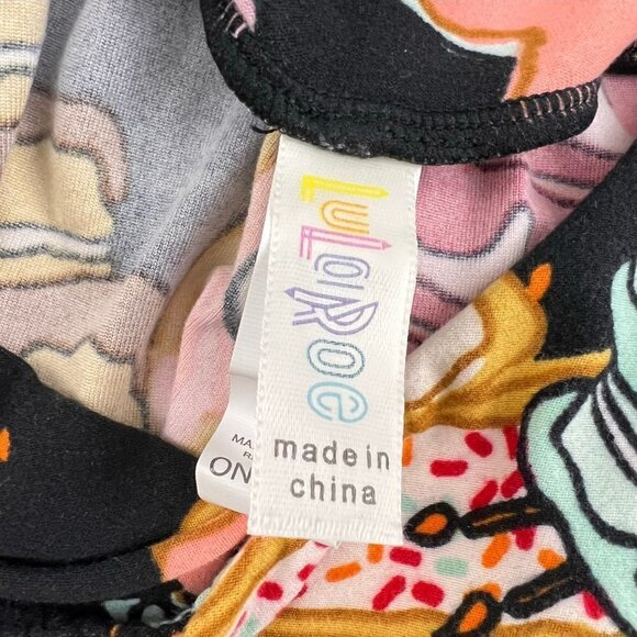LuLaRoe  Multi Color Leggings One Size NEW Glazed Donuts - Picture 4 of 4